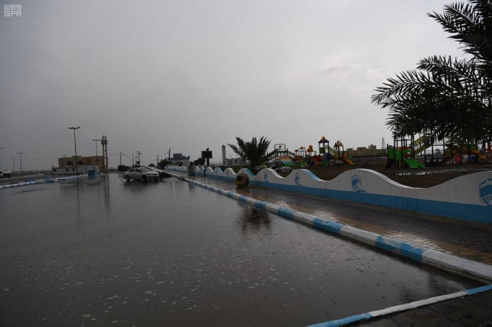 أمطار غزيرة على جازان 