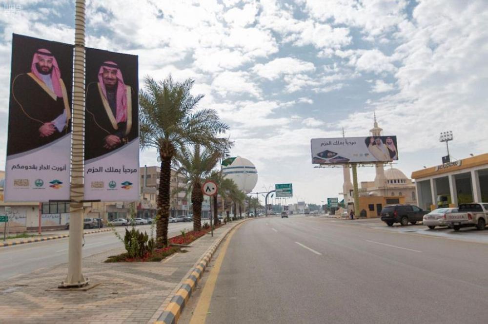 بالصور.. فرحة القصيم بزيارة خادم الحرمين