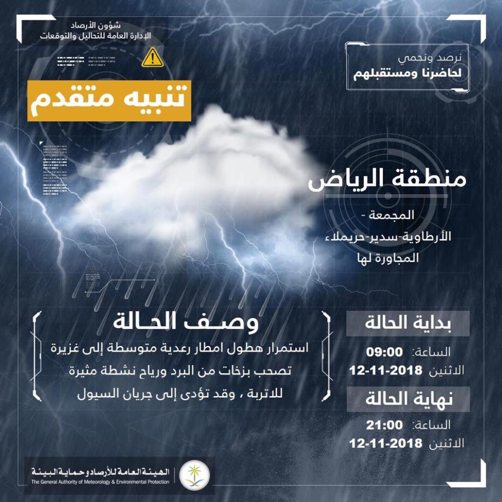 أمطار على الرياض