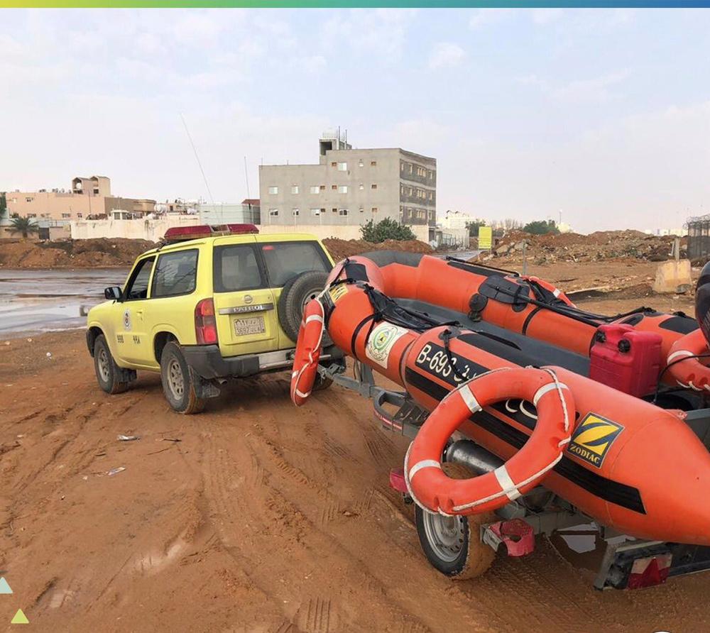مدني الرياض يباشر 47 بلاغاً نتيجة الأمطار