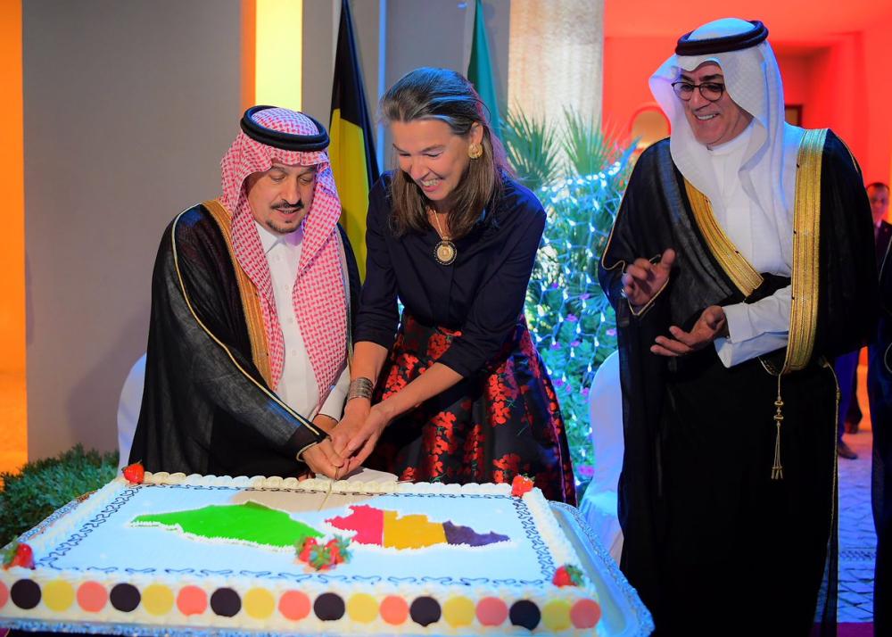 أمير الرياض يشارك في حفل سفارة بلجيكا