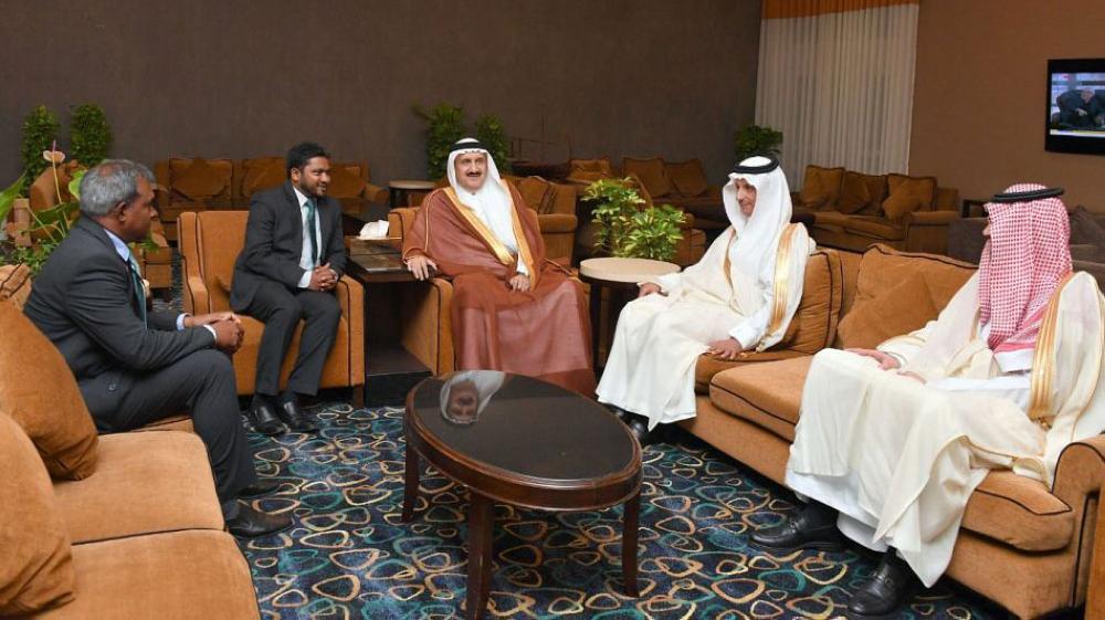 الأمير منصور بن متعب يصل إلى ماليه 