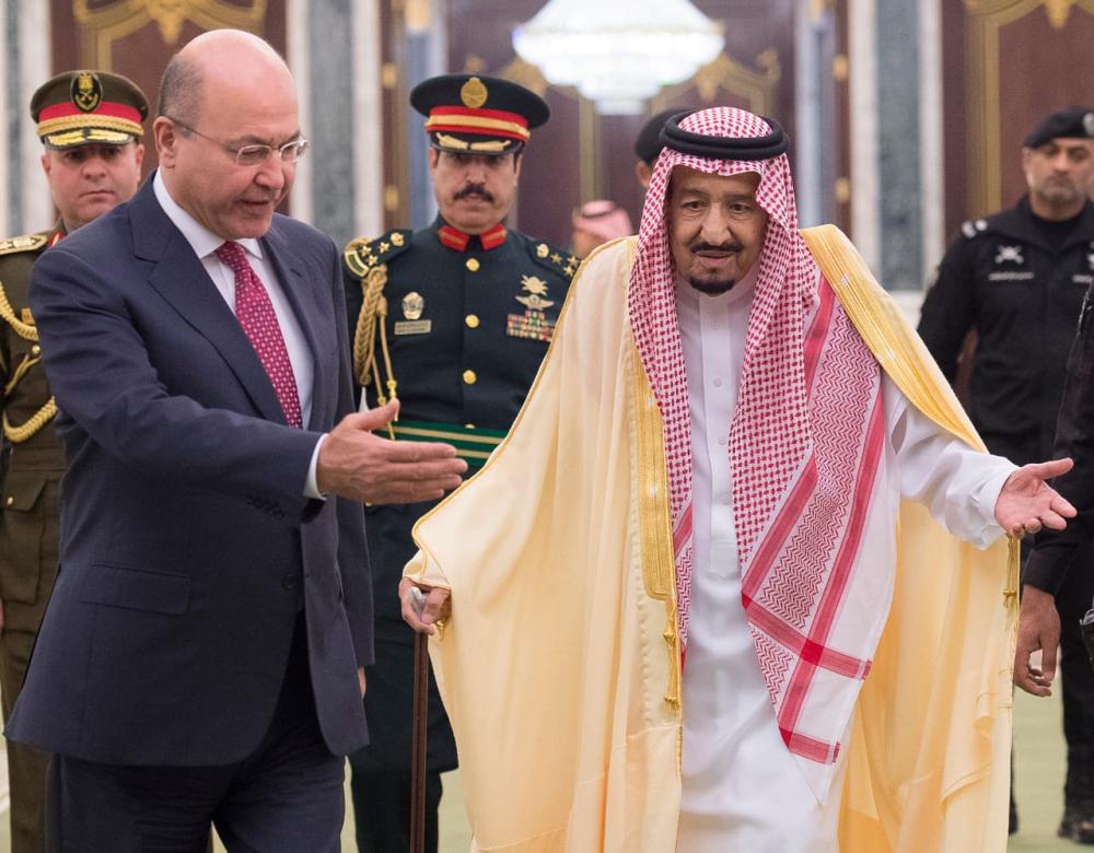 الملك يبحث تعزيز التعاون مع الرئيس العراقي