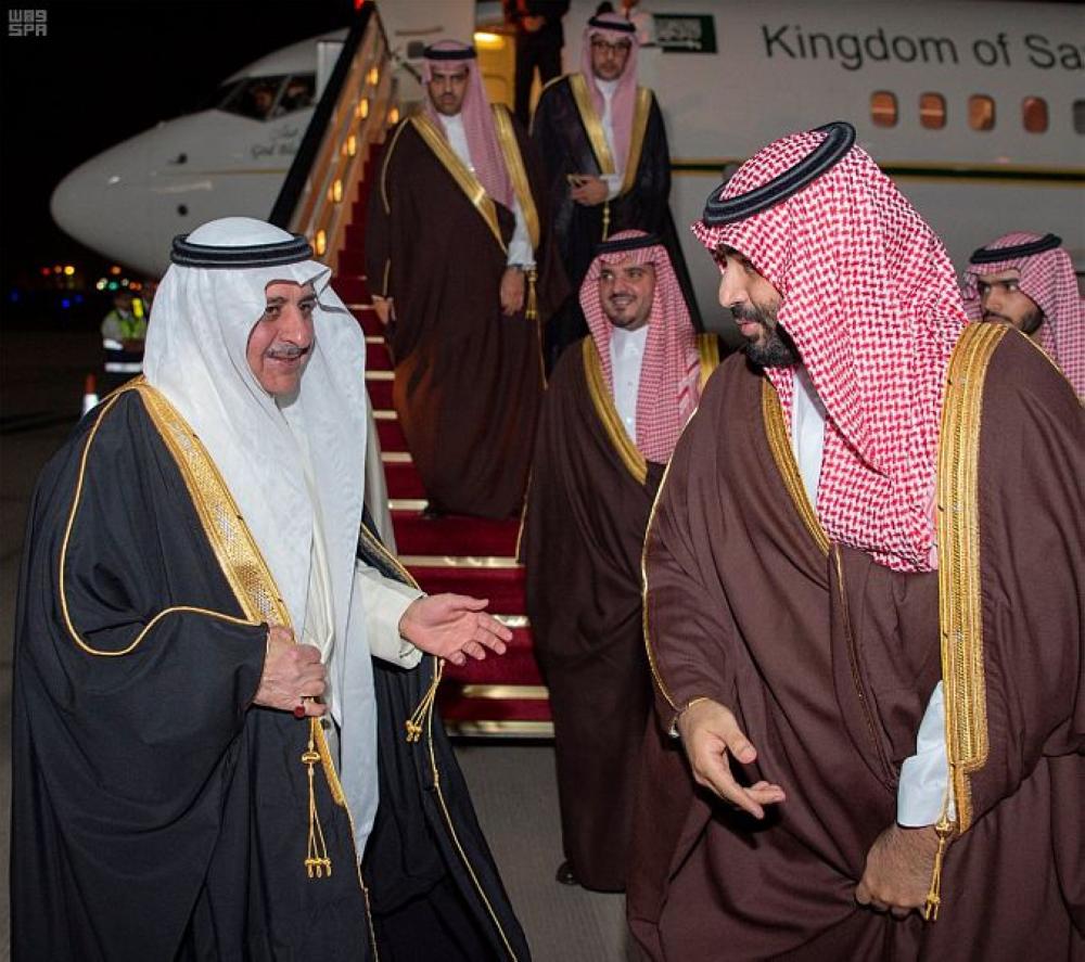 ولي العهد يصل إلى تبوك