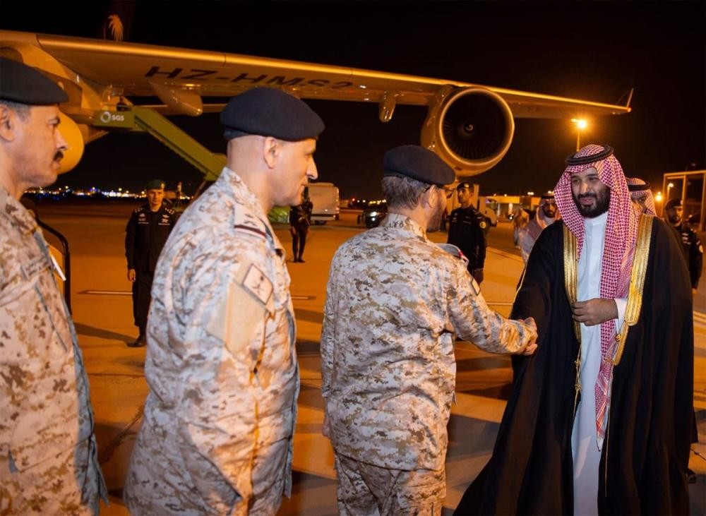 ولي العهد يغادر تبوك