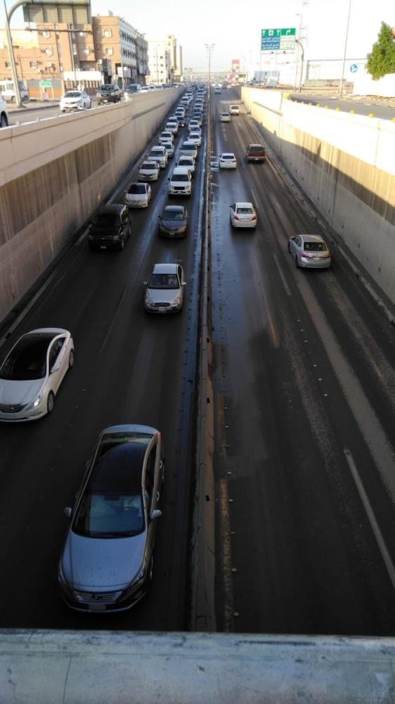 بالصور.. إعادة افتتاح نفق شارع الأمير نايف
