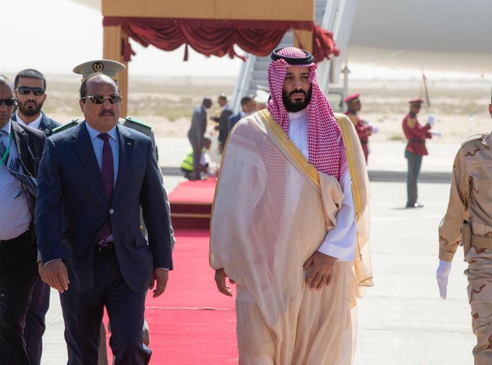 ولي العهد يصل موريتانيا