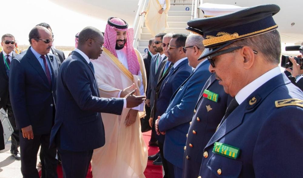 ولي العهد يصل موريتانيا