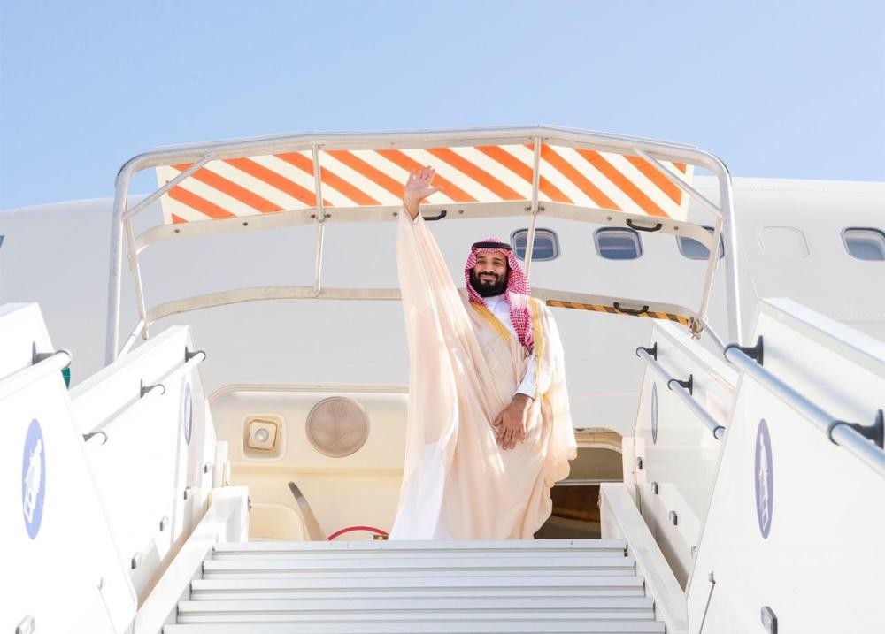 ولى العهد يغادر موريتانيا