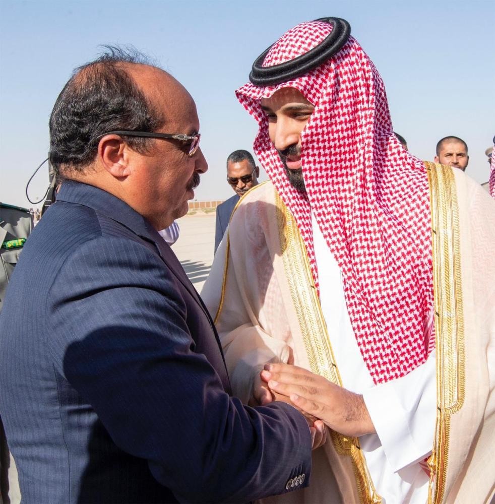 ولى العهد يغادر موريتانيا