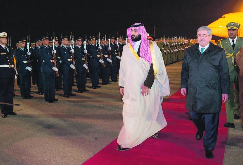 ولي العهد يصل إلى الجزائر