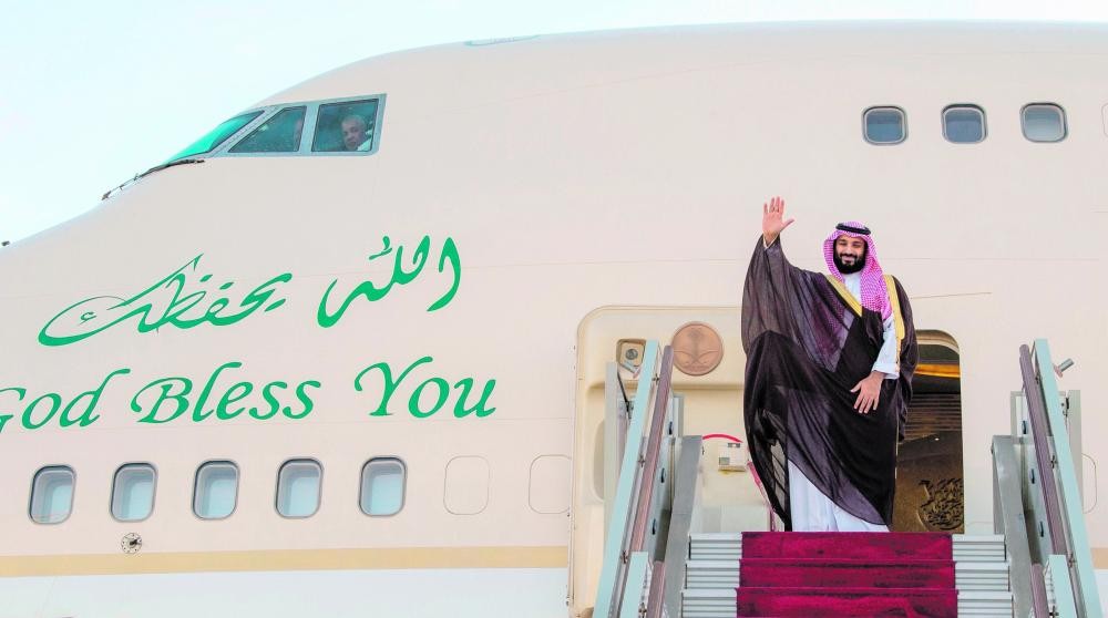 ولي العهد يغادر الجزائر