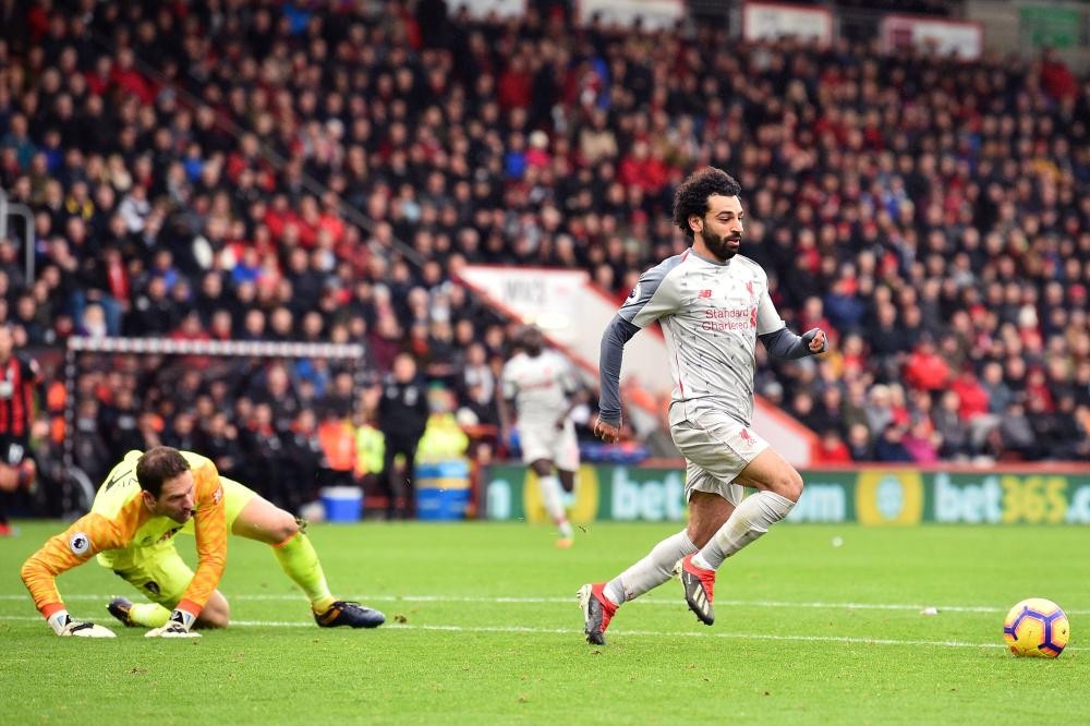 محمد صلاح يقود ليفربول للفوز على بورنموث