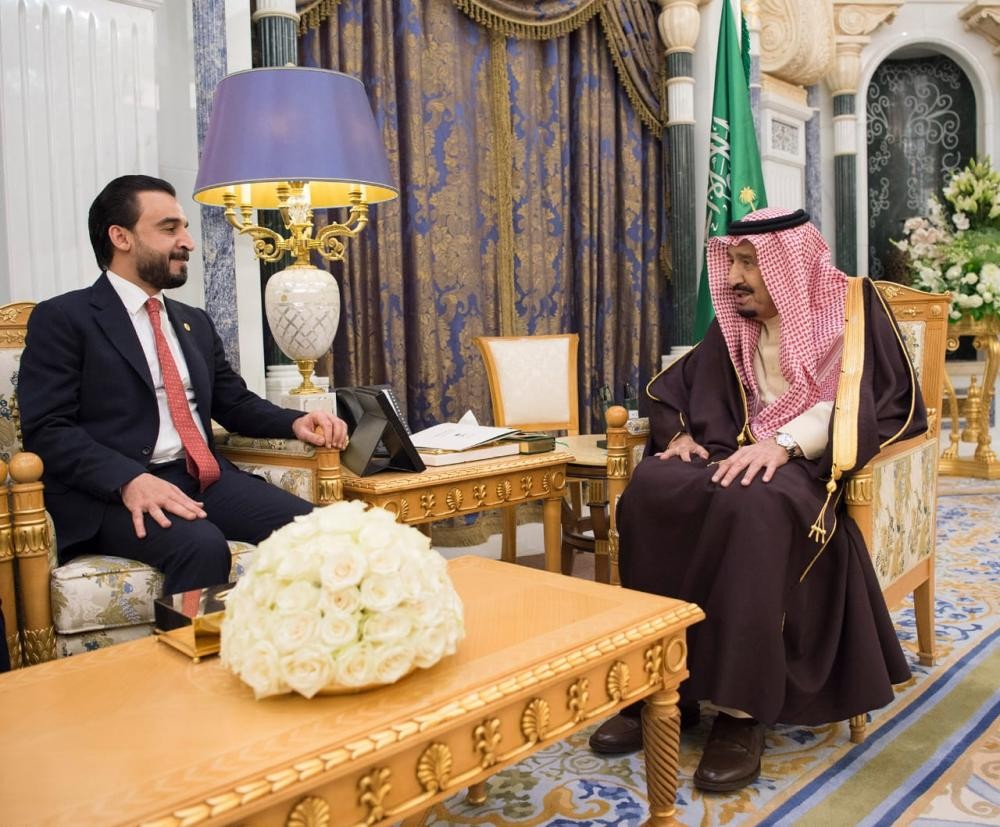 خادم الحرمين الشريفين يستقبل رئيس النواب العراقي