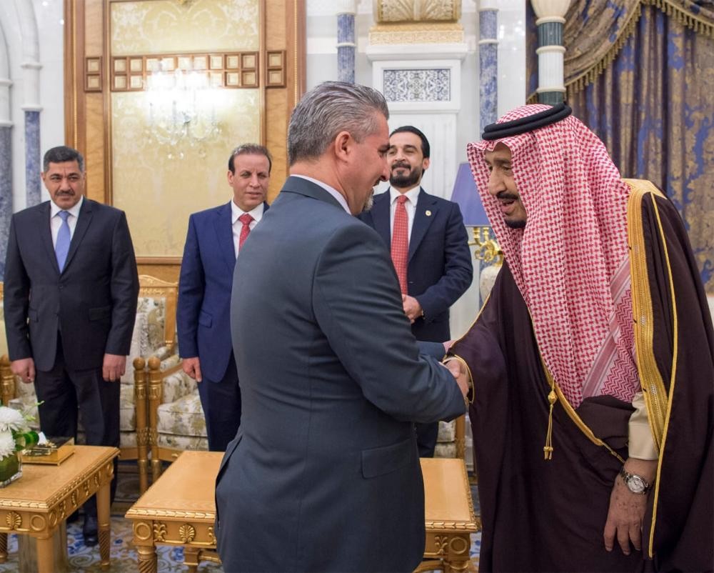 خادم الحرمين الشريفين يستقبل رئيس النواب العراقي