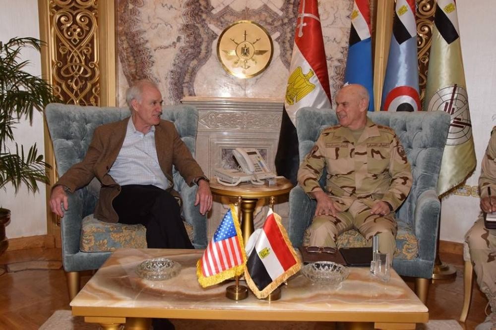 مصر وأمريكا تبحثان التعاون العسكري البحري