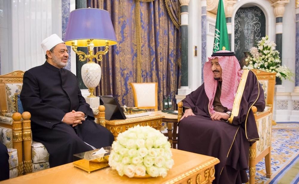 خادم الحرمين الشريفين يستقبل شيخ الأزهر
