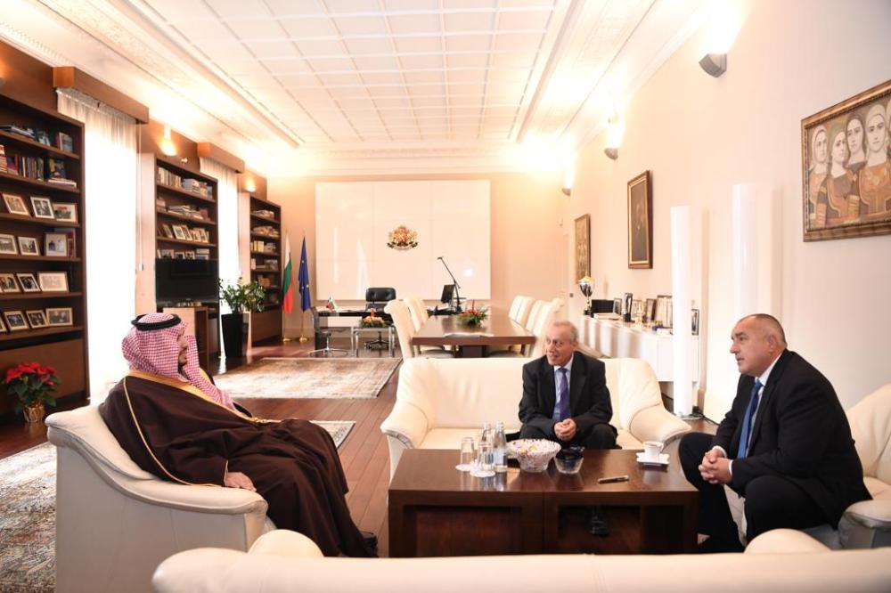 رئيس وزراء بلغاريا يستقبل الأمير تركى بن محمد