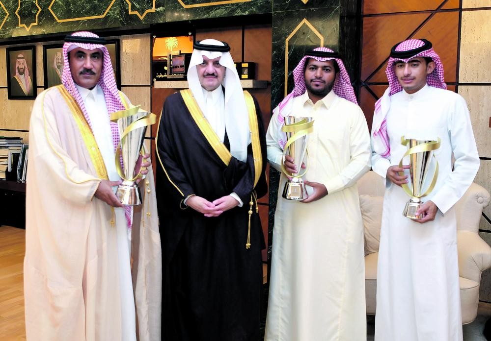 أمير الشرقية يستقبل المالك والفائز ببطولة الخيل العربية