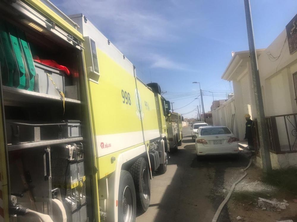 وفاة شخص إصابة آخر في حريق ببيشة