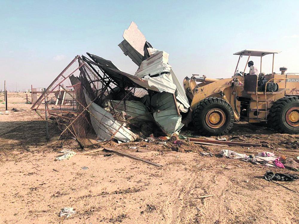 إزالة 37 حظيرة عشوائية وإغلاق مطبخ مخالف