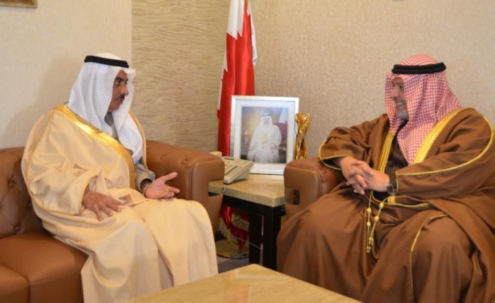 وزير العدل البحرينى يستقبل سفير خادم الحرمين 