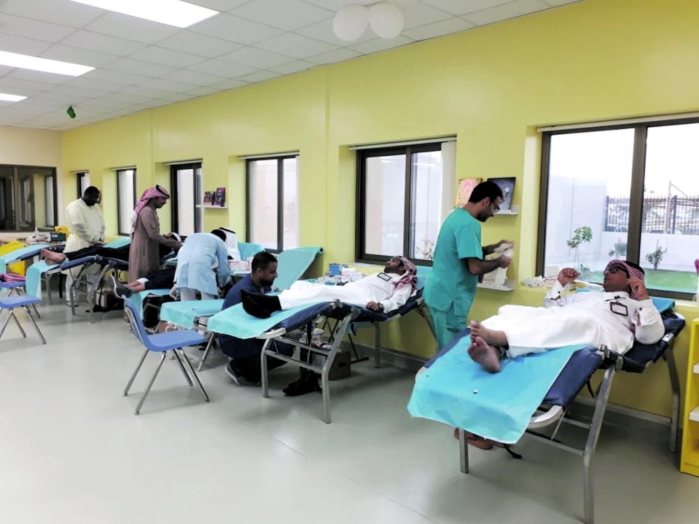 حملة تبرع بالدم في الجبيل لدعم مرابطي الجنوب