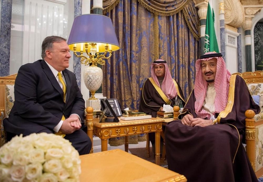 خادم الحرمين الشريفين يستقبل وزير الخارجية الأمريكي