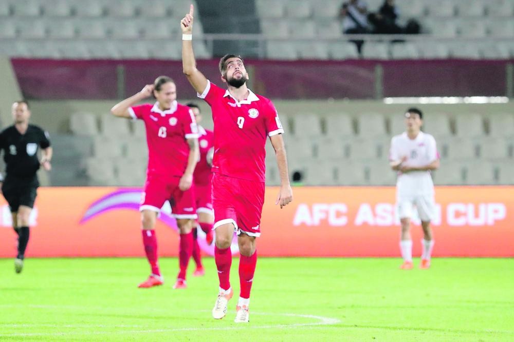 لبنان تقهر كوريا الشمالية وتودع