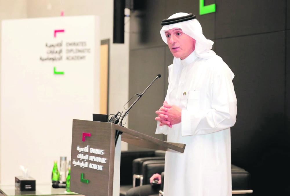 الجبير: العالم لا يقبل بسلوك نظام طهران