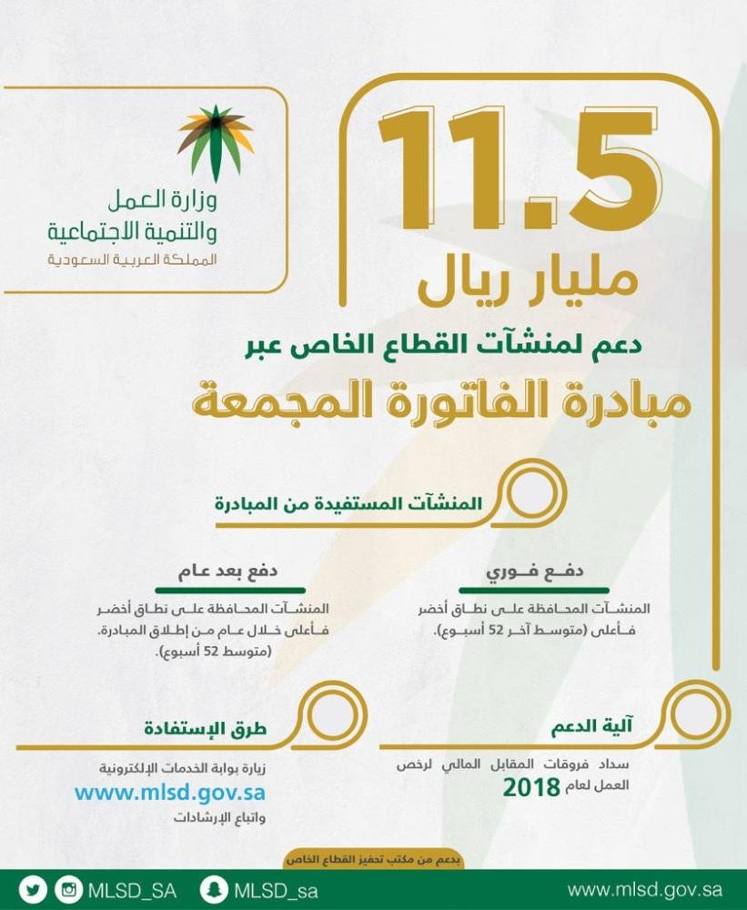 364 ألف منشأة تستفيد من 'الفاتورة المجمعة '
