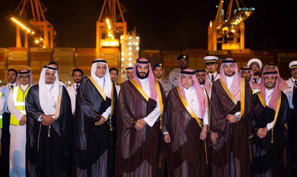 ولي العهد يدشن ميناء الملك عبدالله في رابغ