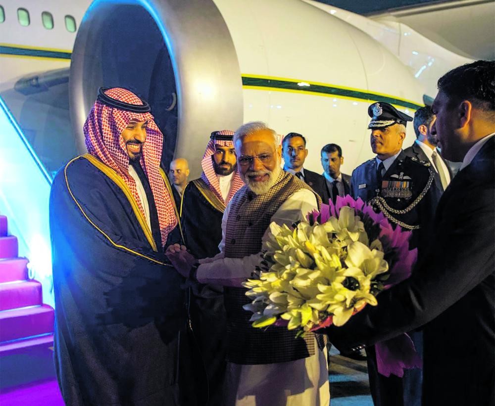 ولي العهد يصل إلى الهند في زيارة رسمية
