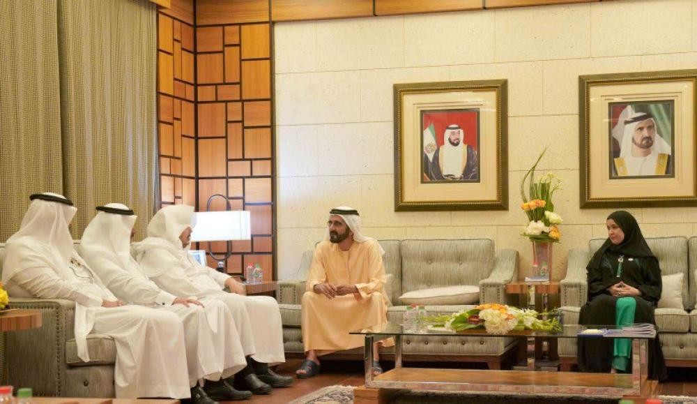 محمد بن راشد يستقبل رئيس مجلس الشورى