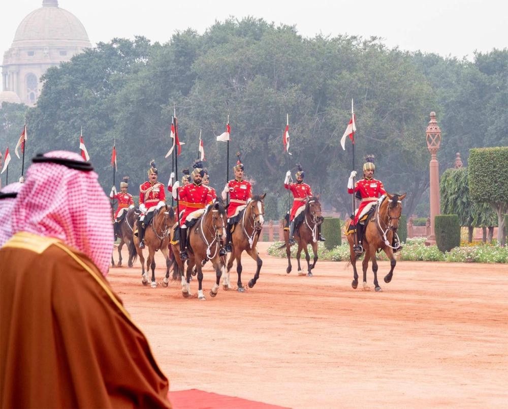 رئيس الهند يستقبل ولي العهد