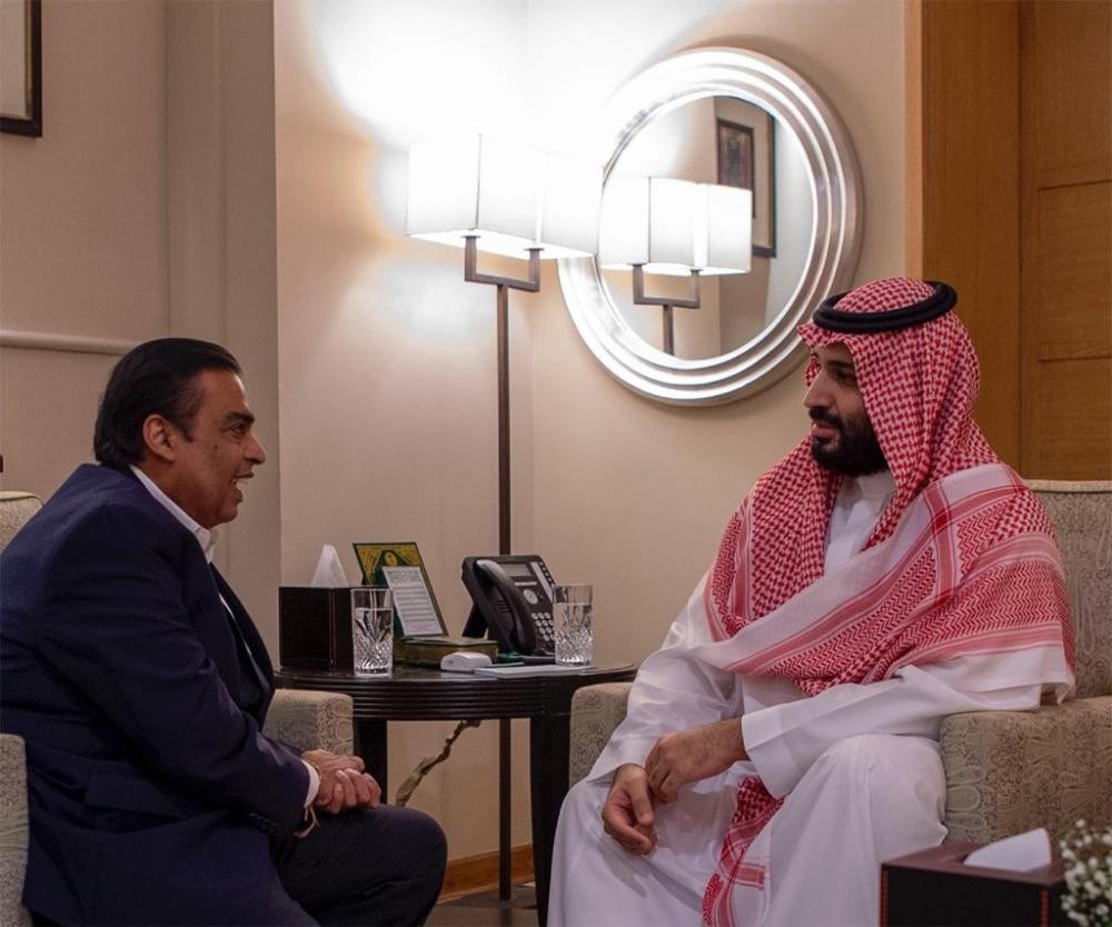 ولي العهد يلتقي رئيس شركة ريلاينس