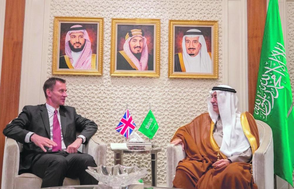 هانت: شراكتنا مع السعودية جعلت بريطانيا آمنة