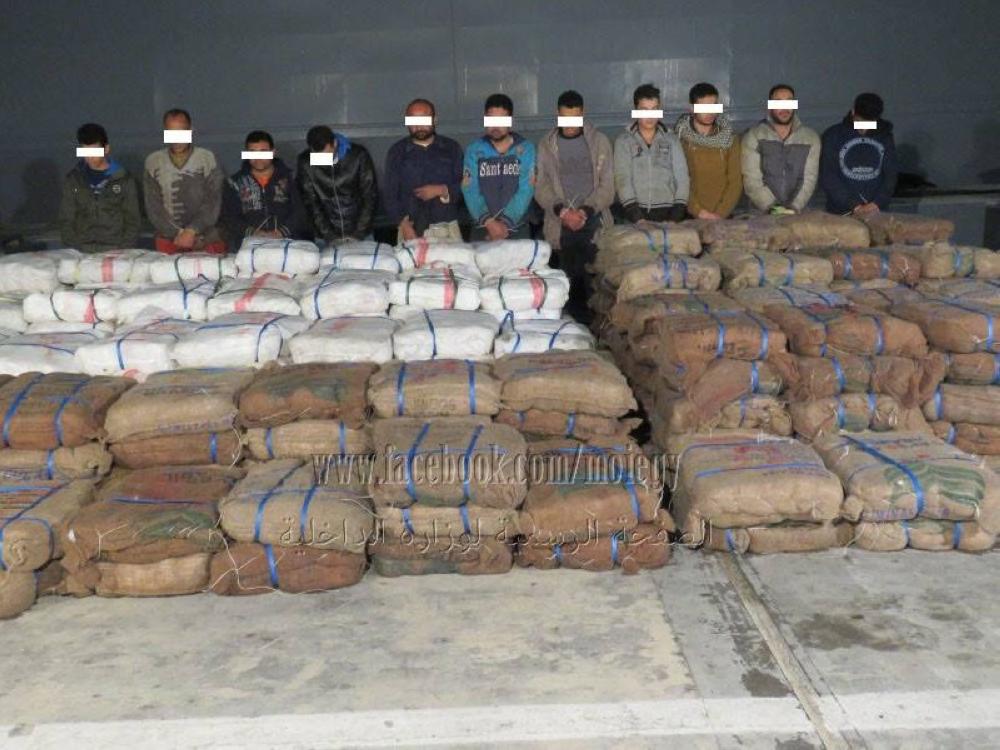 الشرطة المصرية تحبط  جلب 6.5 طن حشيش 
