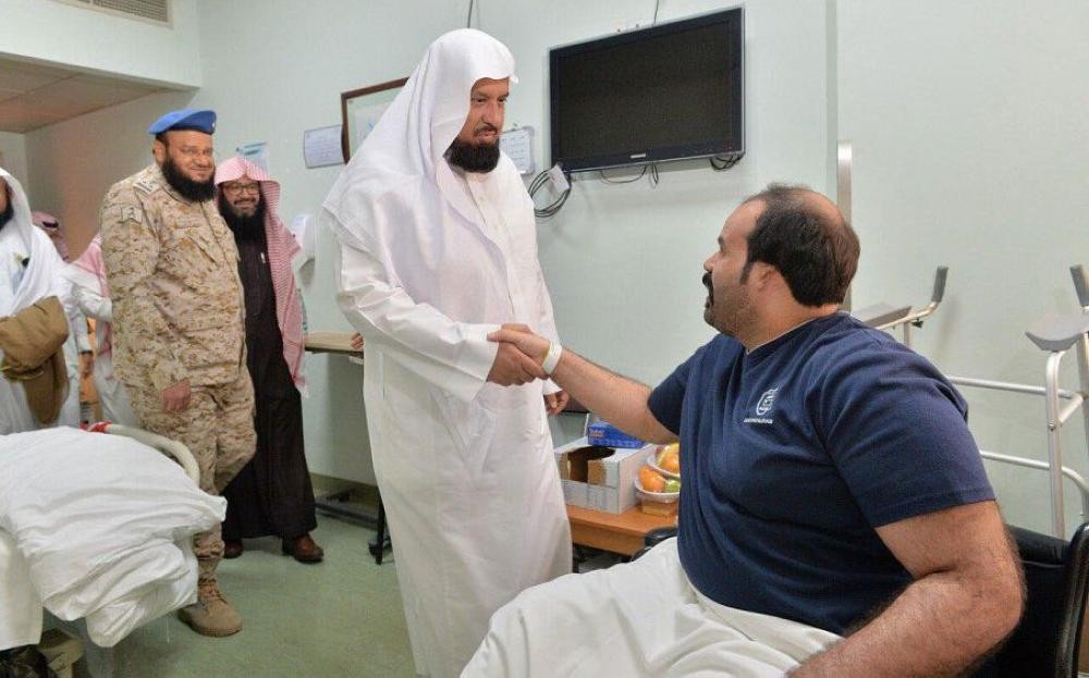 رئيس «الهيئة» لمصابي الحد الجنوبي: نثمن تضحياتكم