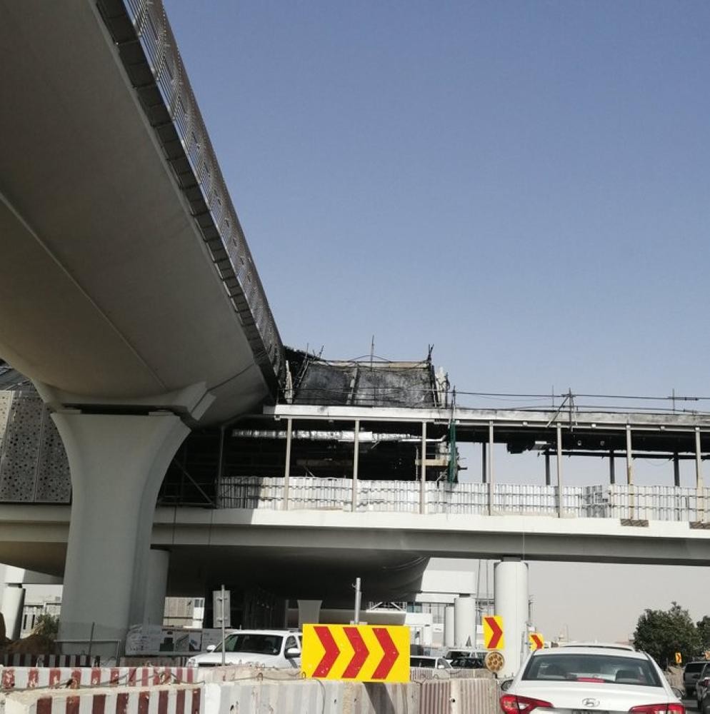 إخماد حريق محدود في إحدى محطات قطار الرياض