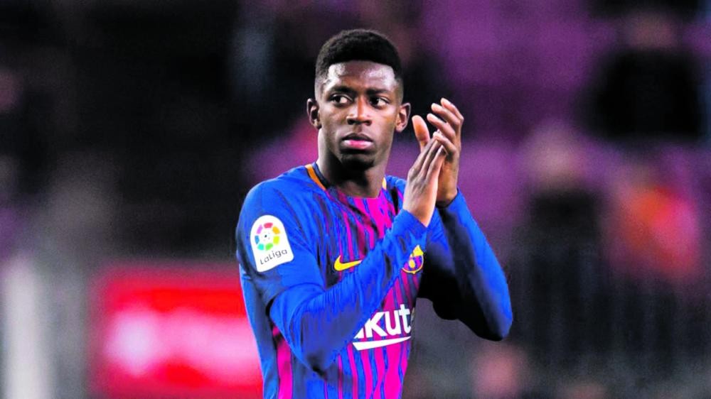 برشلونة يخسر ديمبلي شهرا