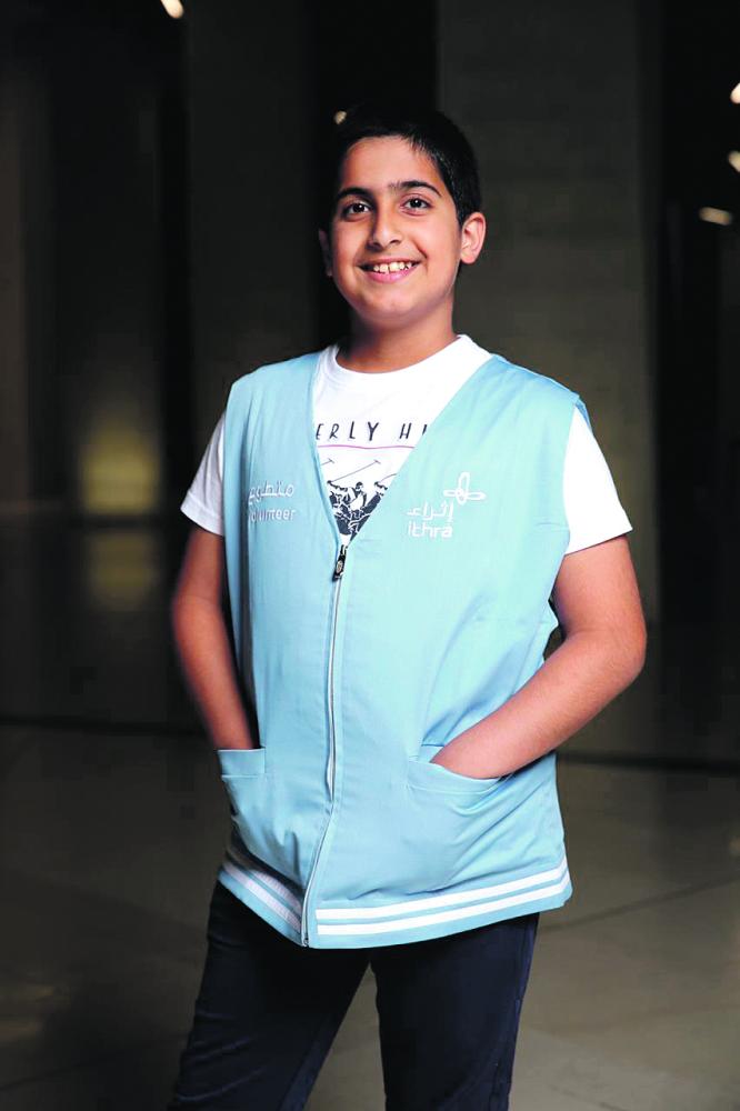 عمره 11 عاما.. أصغر متطوع يلامس 234 ساعة عمل
