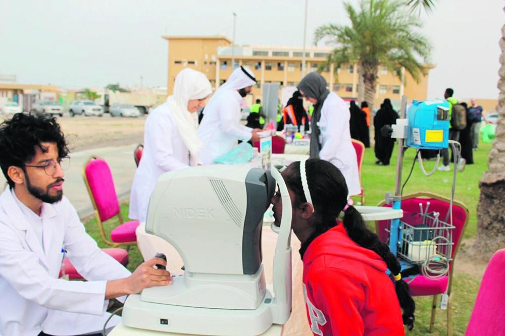 فحص 700 زائر بخيمة «ود» الصحية