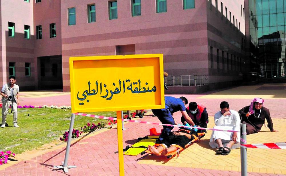 حريق «فرضي» في جامعة الجوف