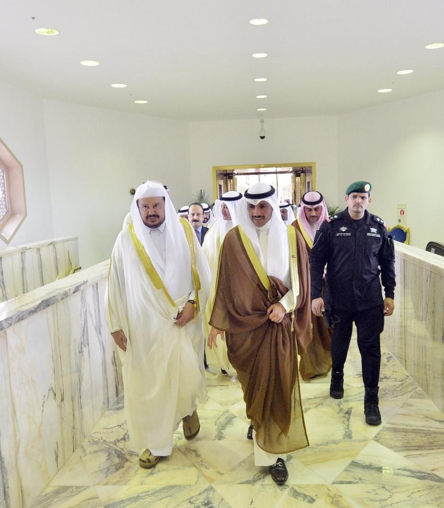 رئيس الشورى يستقبل رئيس مجلس الأمة الكويتي