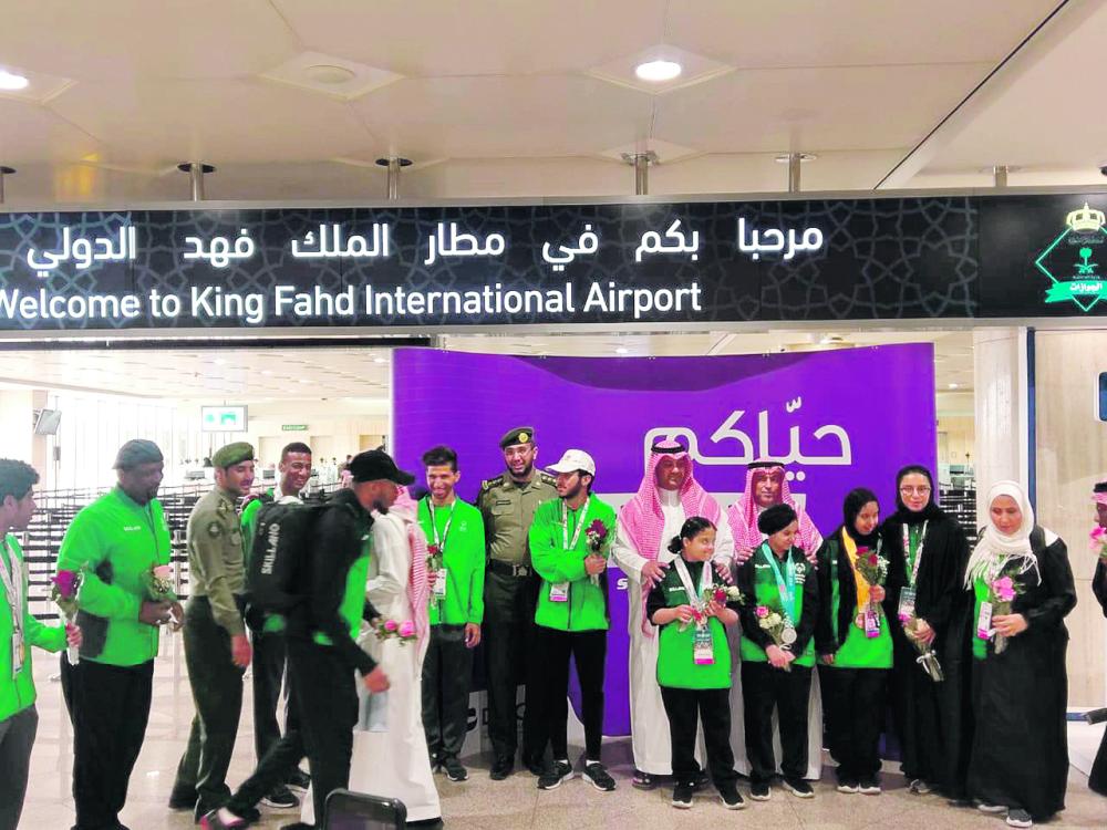 استقبال حافل لأبطال ذوي الهمم في الدمام
