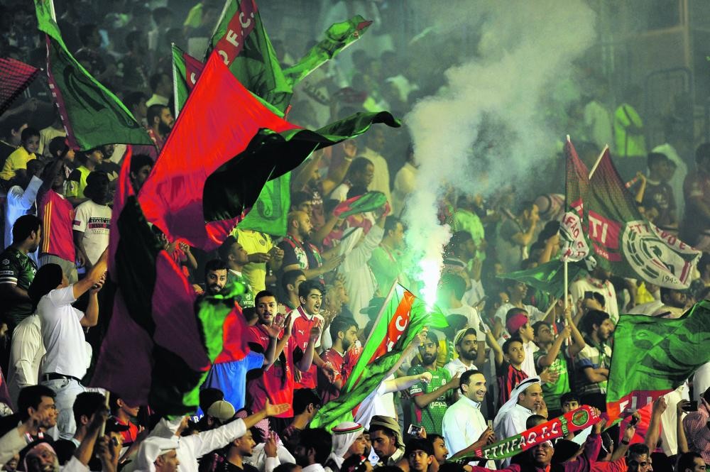 مدرج الاتفاق يكمل جاهزيته للديربي