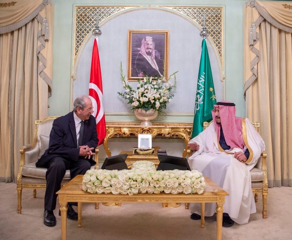 خادم الحرمين يستقبل رئيس «النواب» التونسي