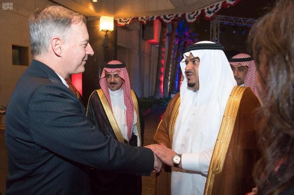 نائب أمير الرياض يشارك في «اليوم الوطني» الأمريكي