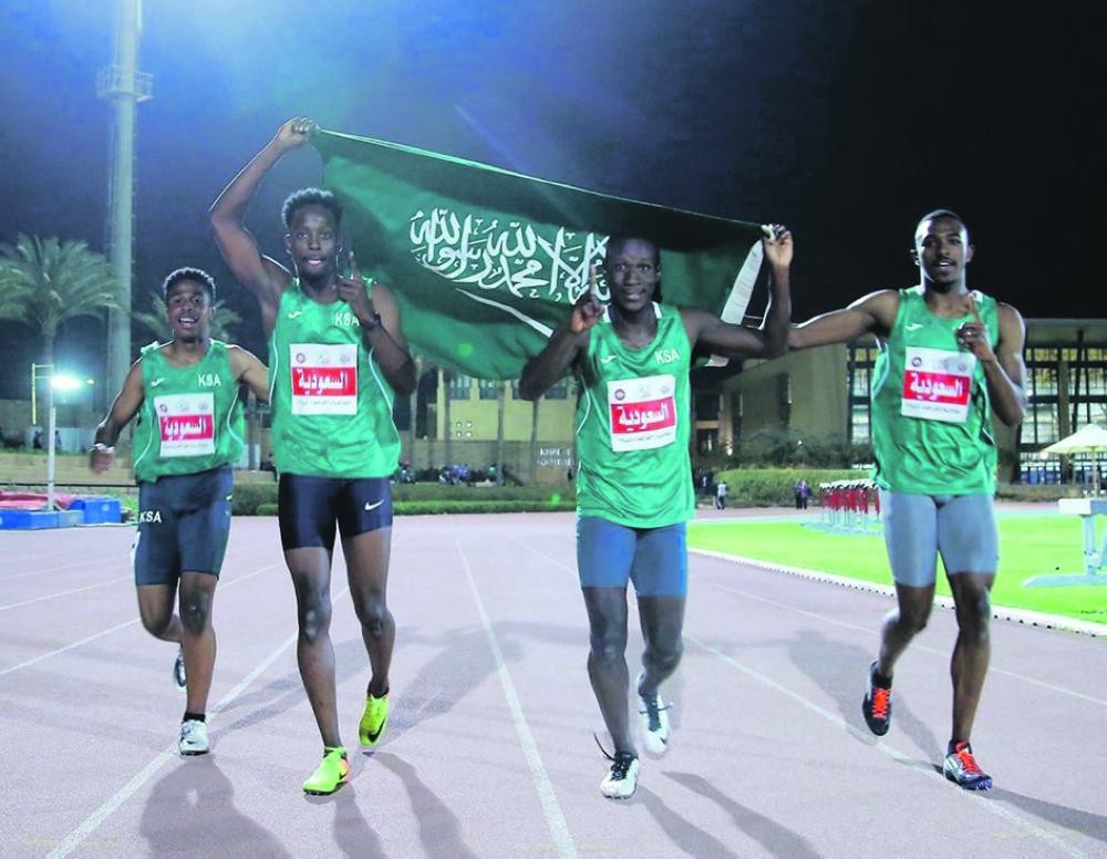 أخضر القوى يحصد ذهبية تتابع العرب